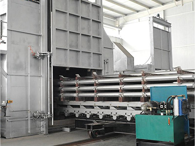 鋁管生產(chǎn)現場(chǎng)-鋁合金棒均質(zhì)爐